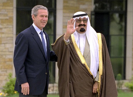 Prince Abdullah Bush arabie saoudite