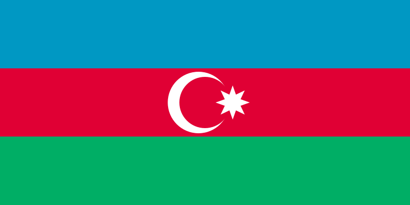 Azerbaidjan Drapeau