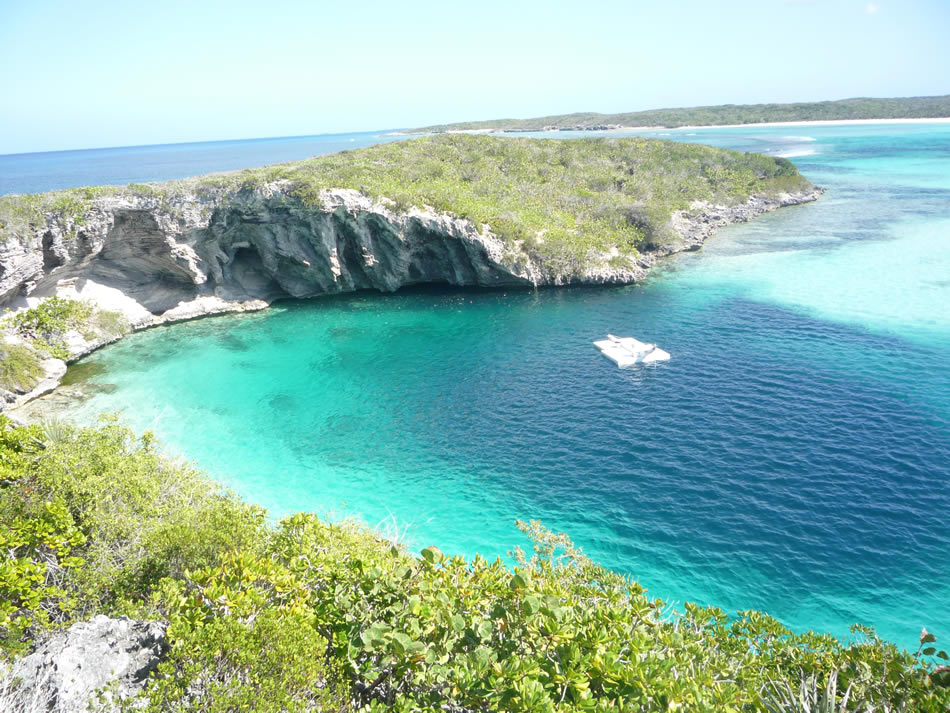 Dean Blue Hole Long Ile Bahamas