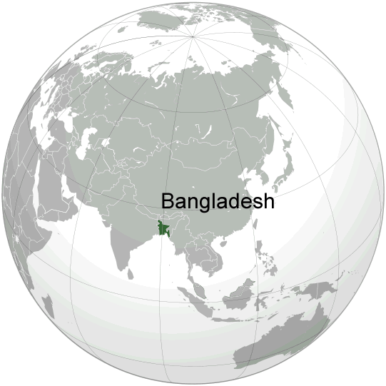 ou se trouve Bangladesh