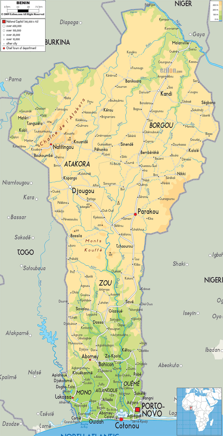 carte de benin