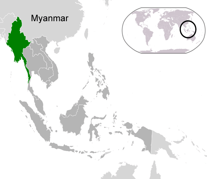 Où est le Birmanie dans le monde