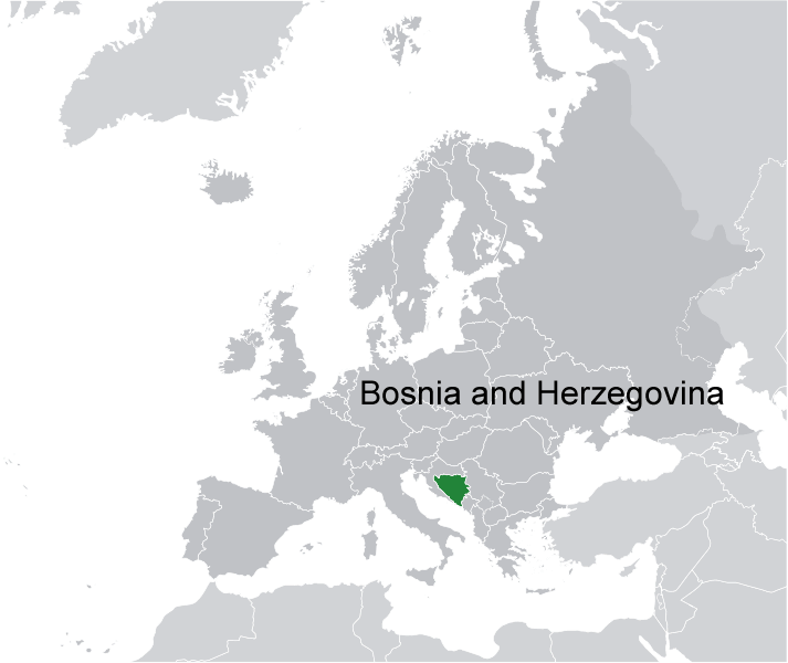 ou se trouve bosnie herzegovine