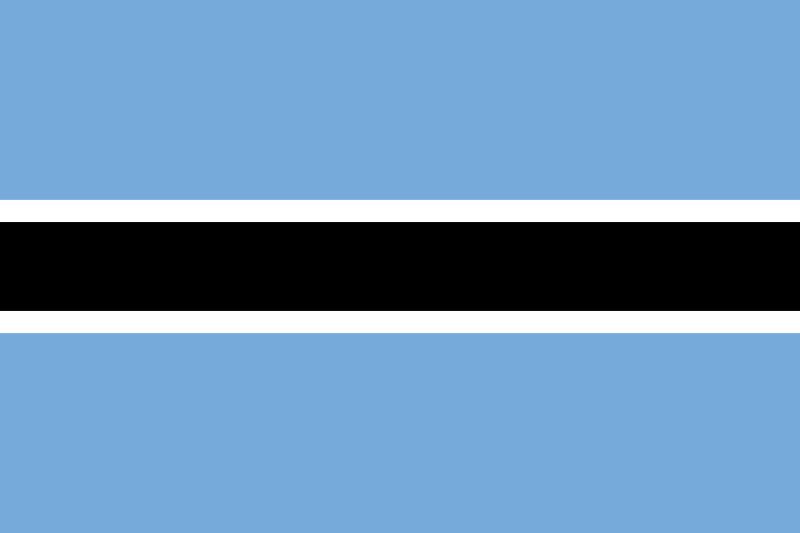 Botswana drapeau