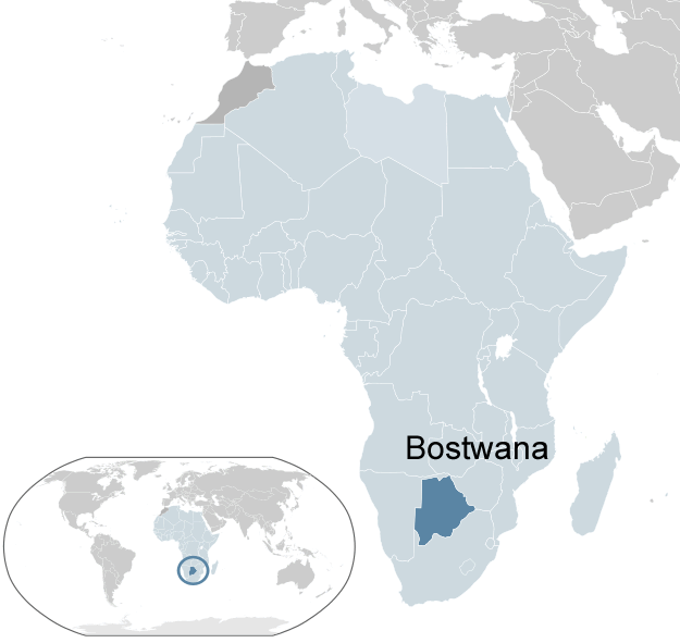 ou se trouve Botswana