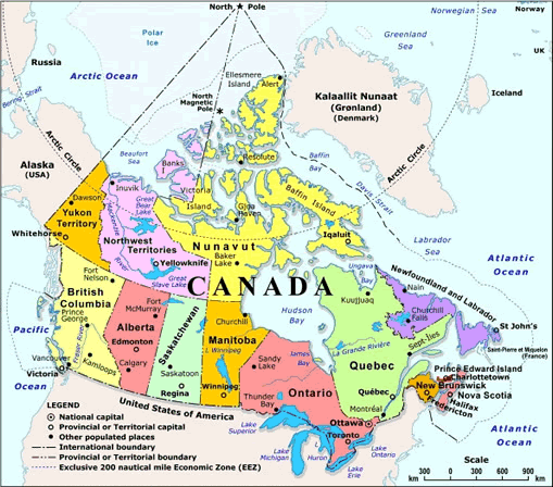 canada carte