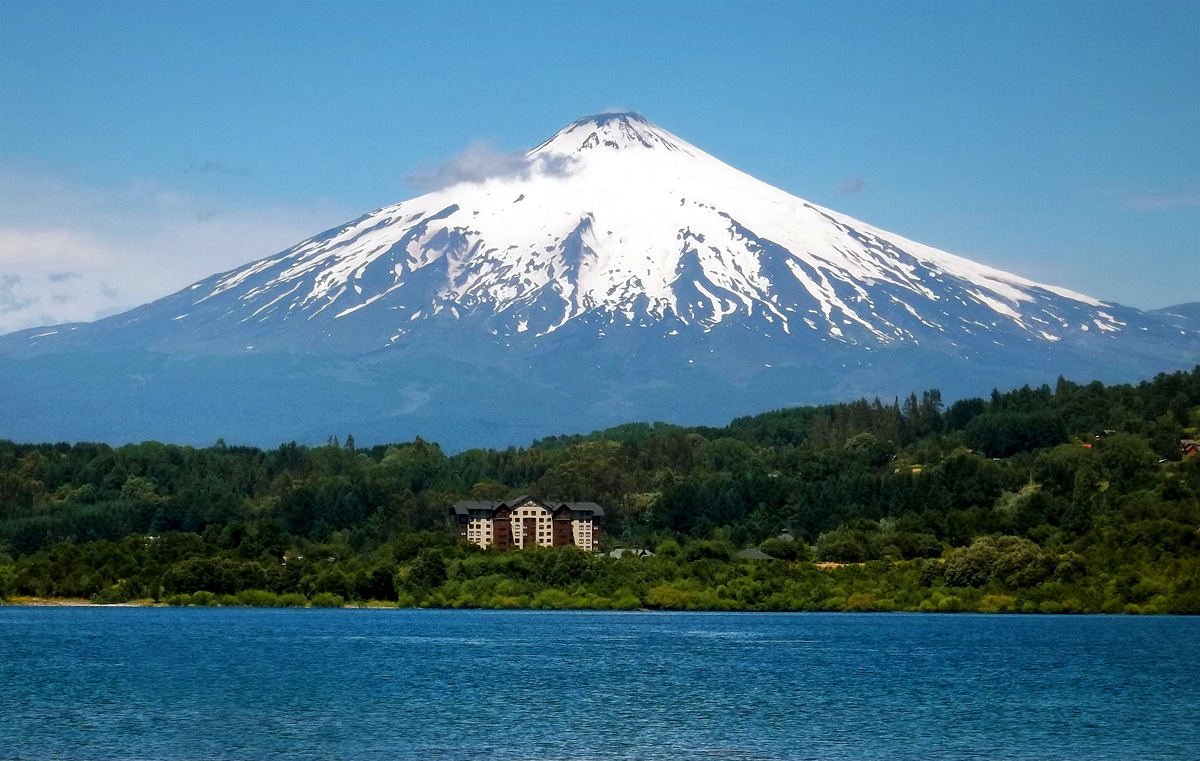 Villarrica volcan chili