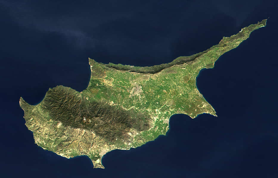chypre image satellite