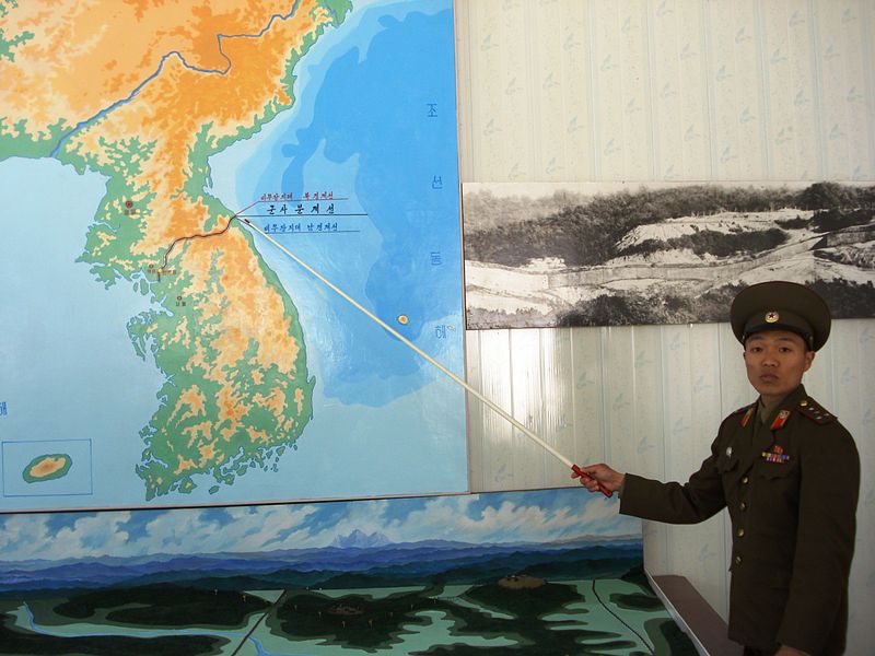 Coree du Nord coree du sud carte