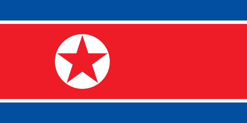 Coree du Nord drapeau