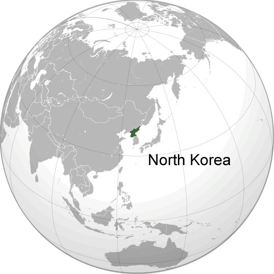 ou se trouve Coree du Nord