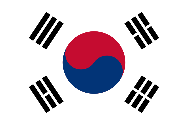 Coree du Sud Drapeau