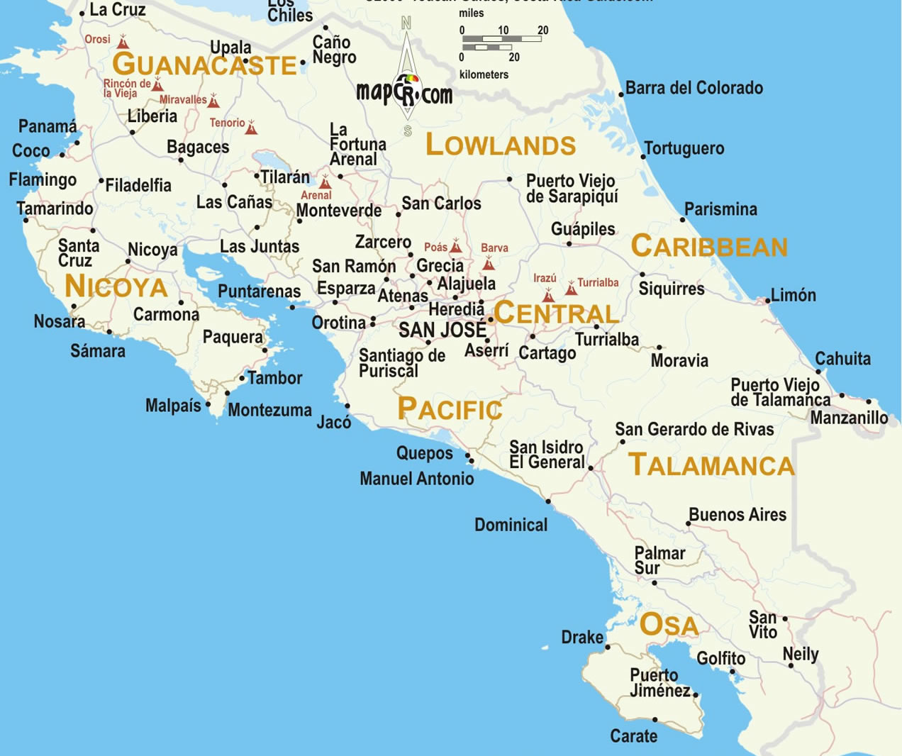 Costa Rica carte