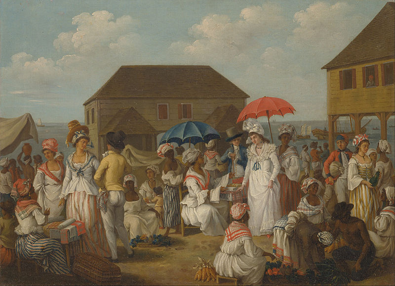 Agostino Brunias Linen Market dominique