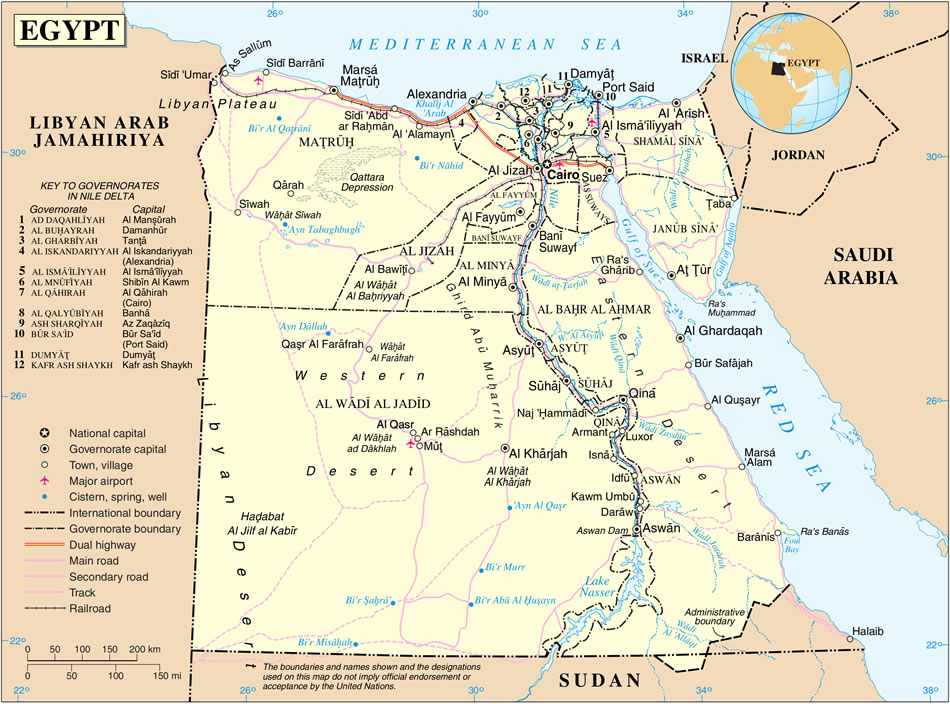 egypte carte