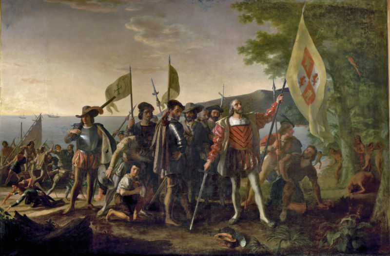atterrissage de Columbus 1847 espagne Amerique