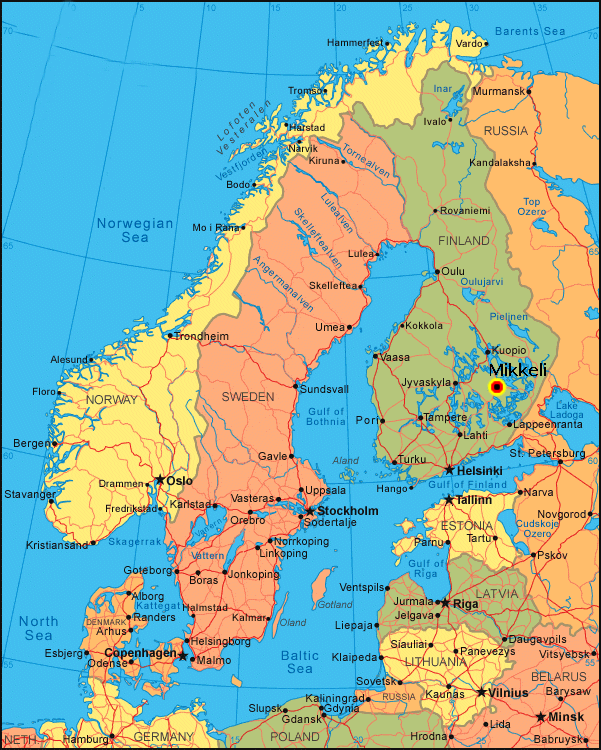 carte de finlande