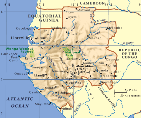 carte de gabon