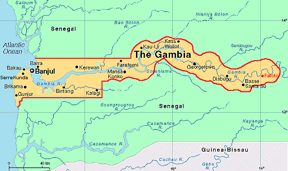 gambie carte