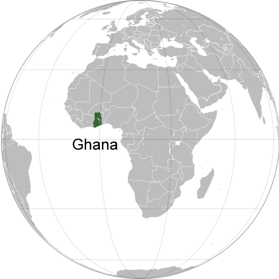 ou se trouve Ghana
