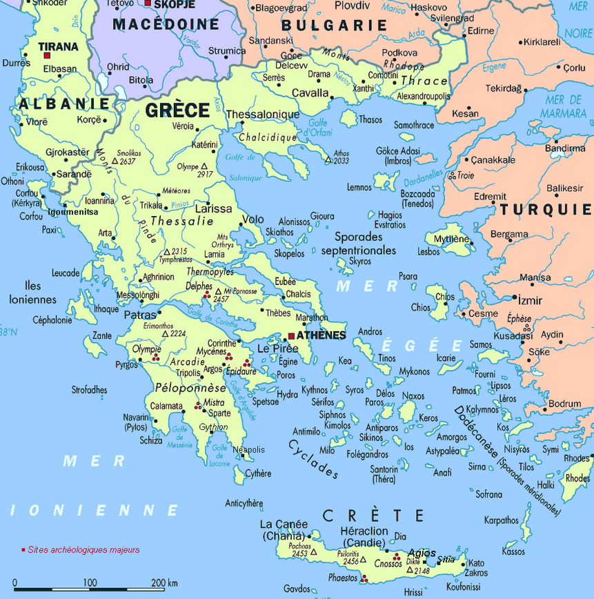 Carte de Grece