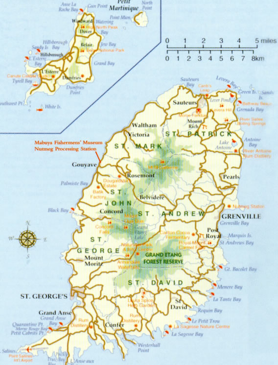 Carte de Grenada