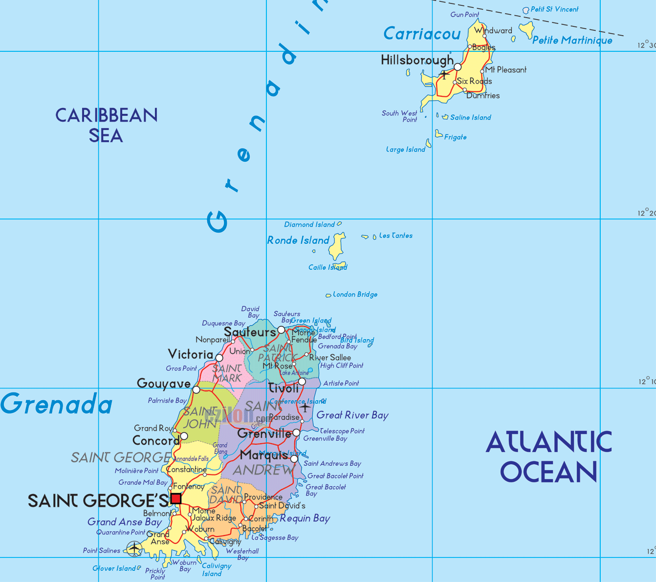 carte de Grenada