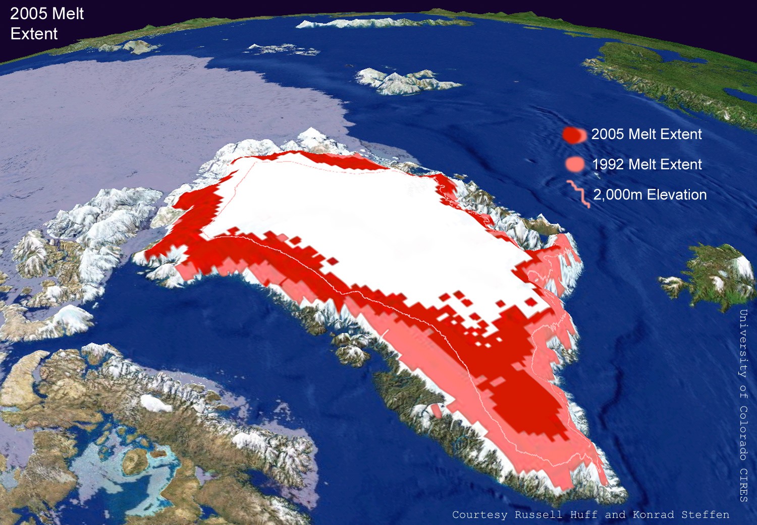 groenland image satellite