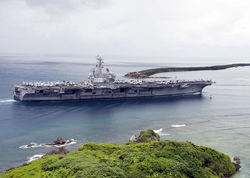 USS Ronald Reagan Apra port Guam