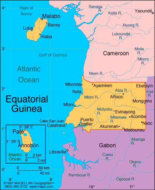 carte de guinee equatoriale