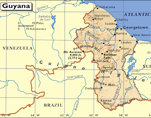 carte de Guyana