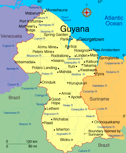Guyana carte