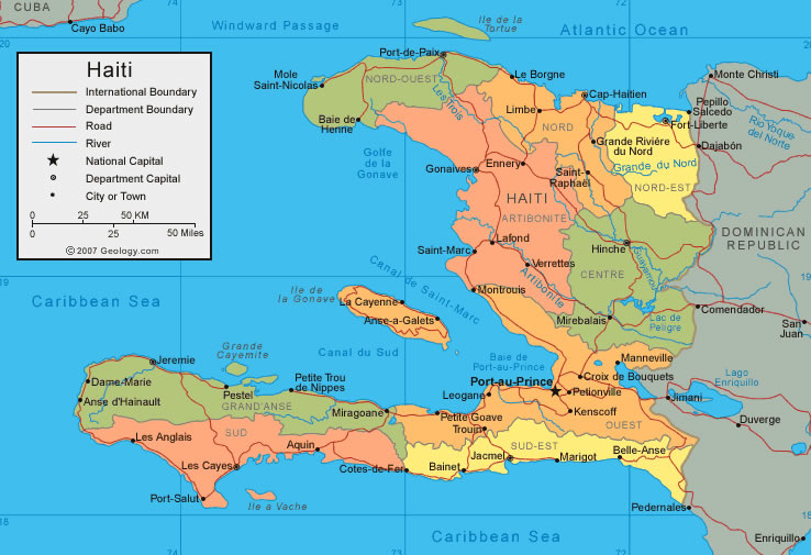 Carte de Haiti