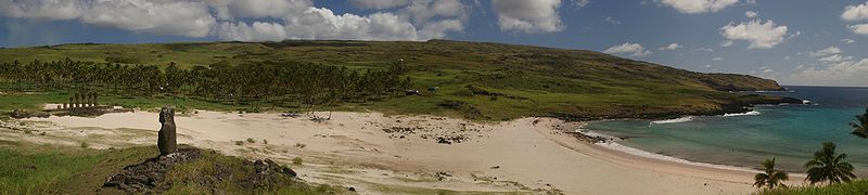 Pano Anakena plage Ile de Paques