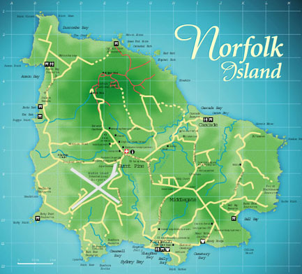 Ile Norfolk carte