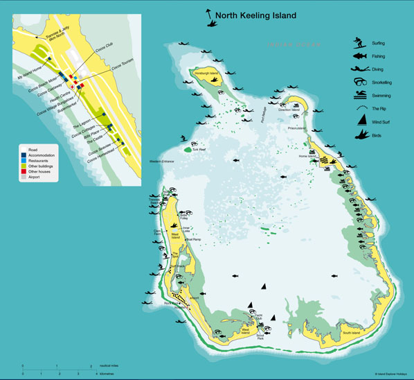 Carte de Iles Cocos