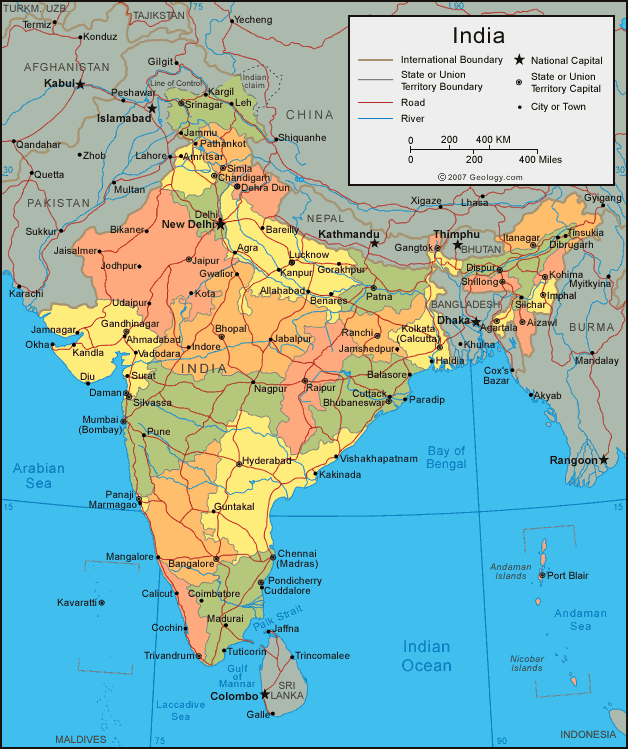 carte de Inde