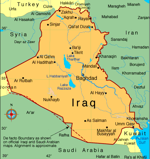 carte de iraq