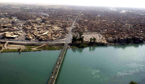 Tigris fleuve Mosul iraq