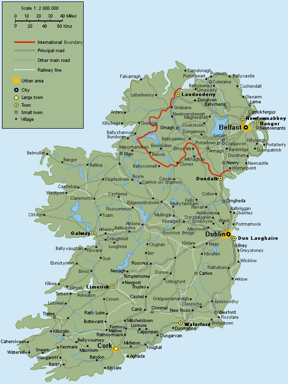 Carte de Irlande