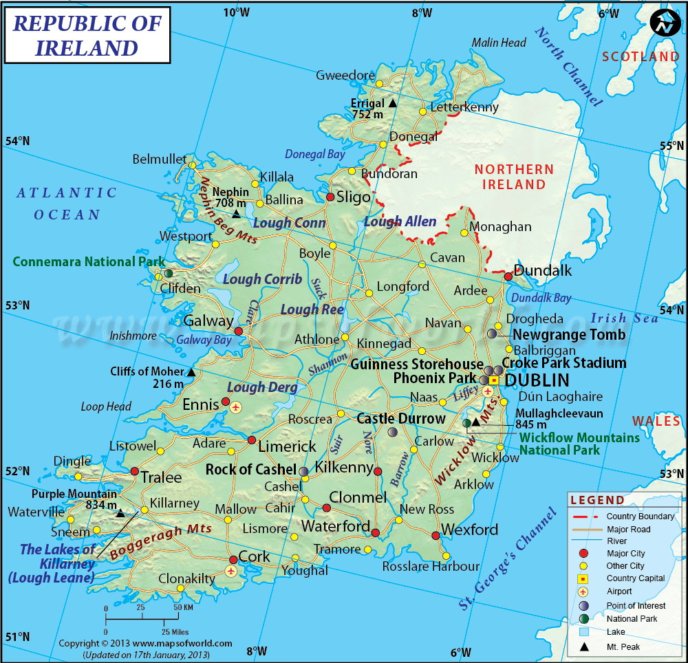 irlande carte