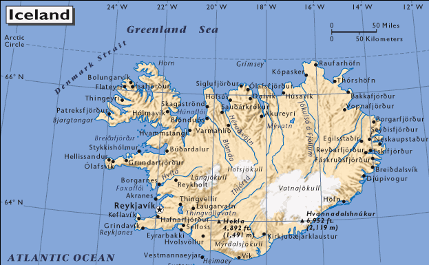 carte de islande