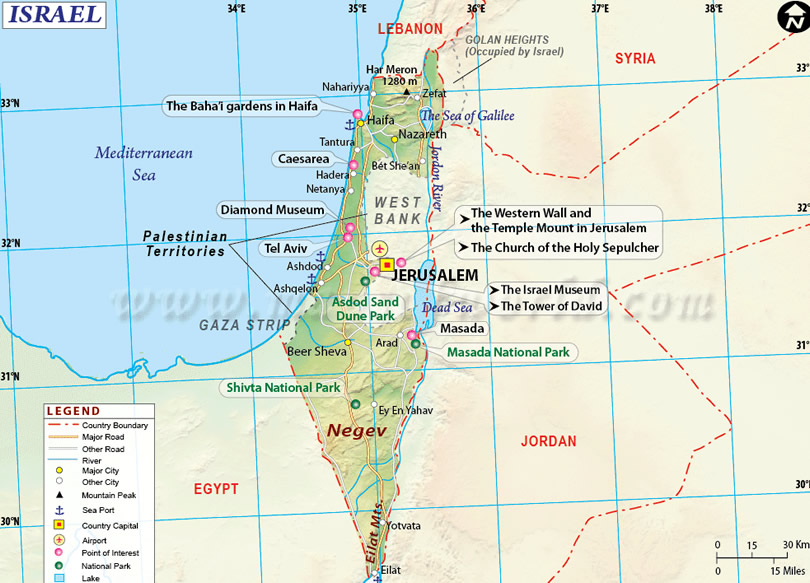 Carte de Israel