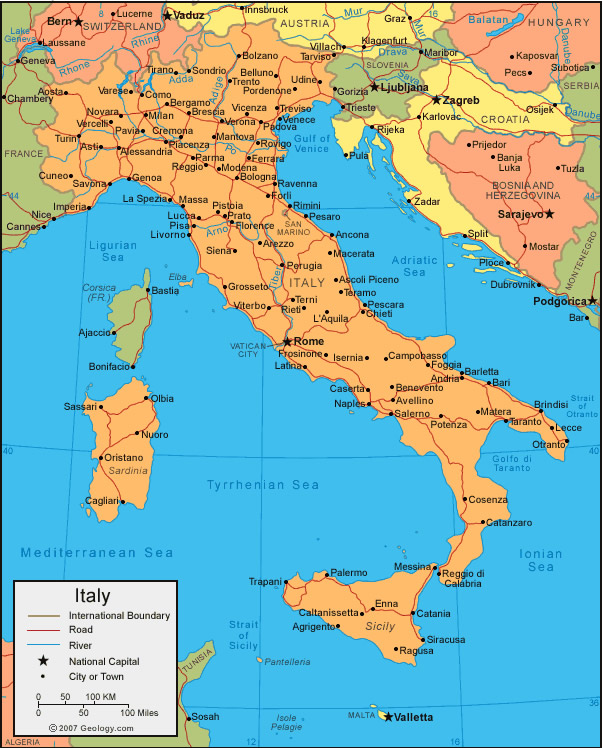 Carte de Italie