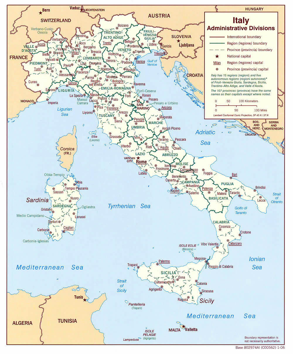 italie carte