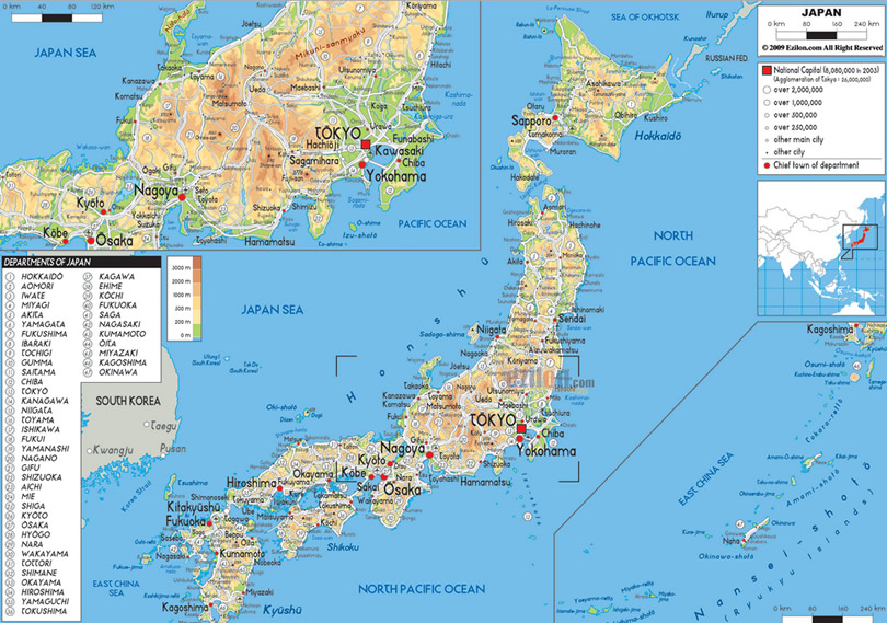 Carte de Japon