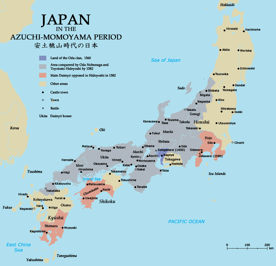 carte de japon