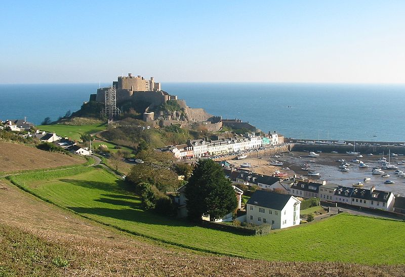 Mont Orgueil Gorey port Jersey