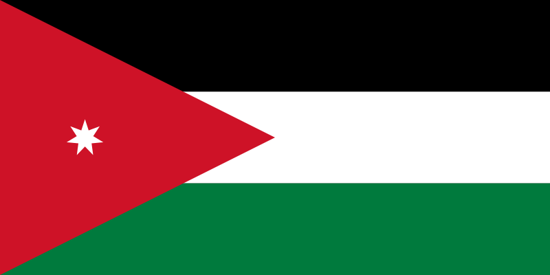 Jordanie Drapeau