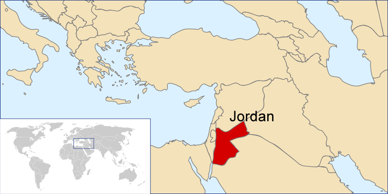 ou se trouve Jordanie